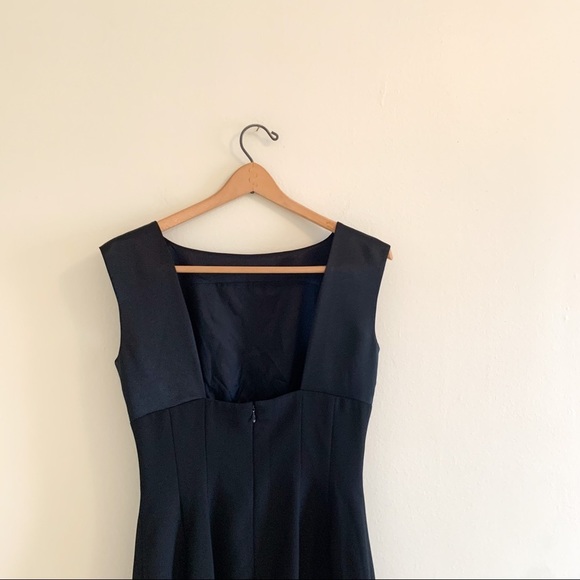 Vintage Gillian Classic Sleeveless Open Back Little Y2K Black Dress 6 - Picture 3 of 7